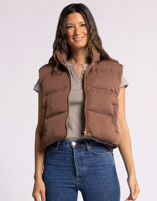 Issey Vest : Cappucino