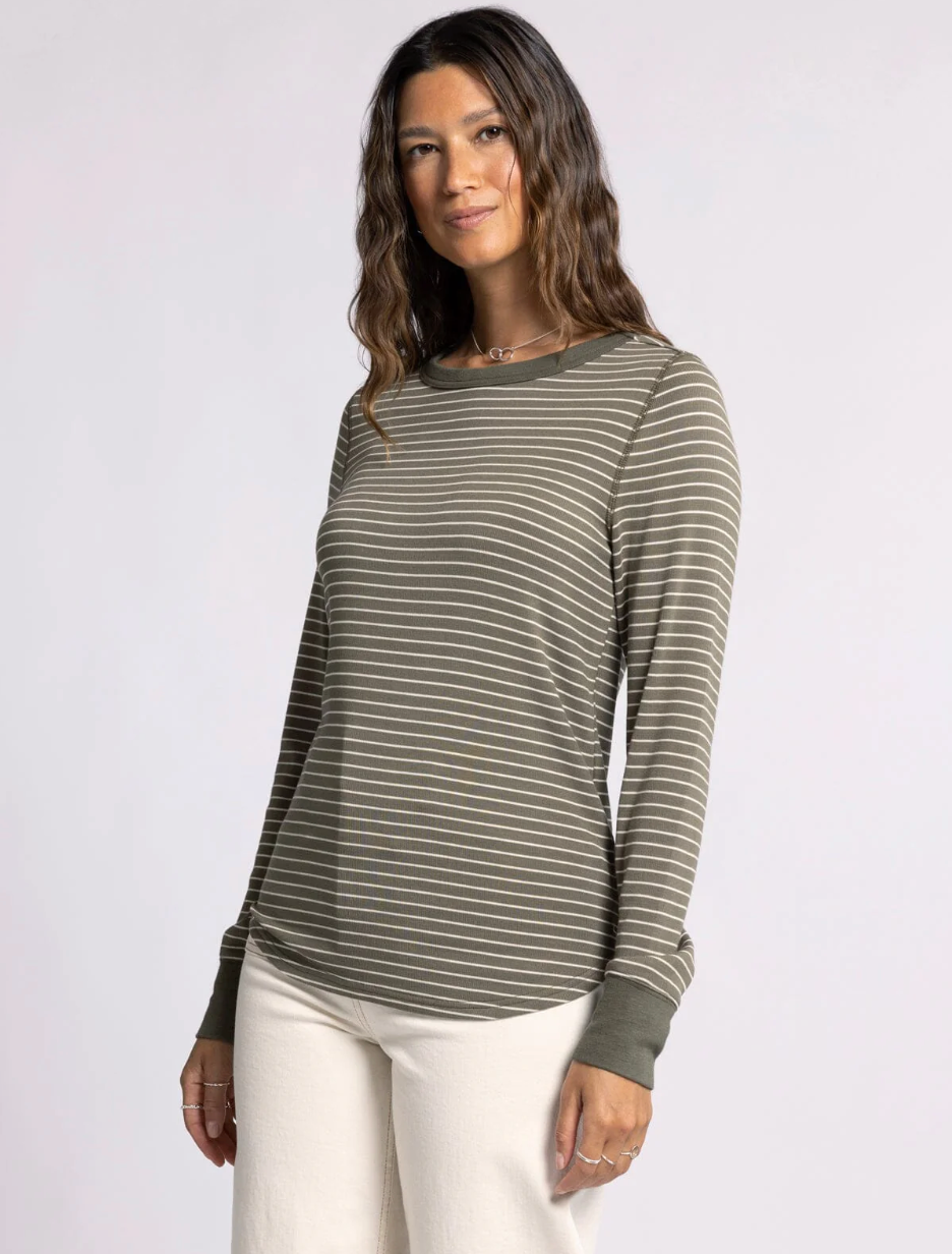 Stacey Top : Sea Turtle Stripe