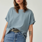 Free People : Nina Tee in Blue Mirage