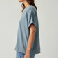 Free People : Nina Tee in Blue Mirage