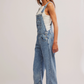 Free People : Ziggy Overall in Light Blue