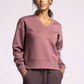 Martina V-Neck : Rose Rib