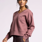 Martina V-Neck : Rose Rib