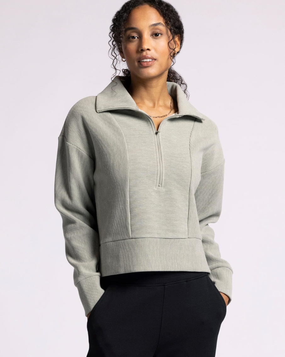 Kristine Pullover : Vetiver Heather