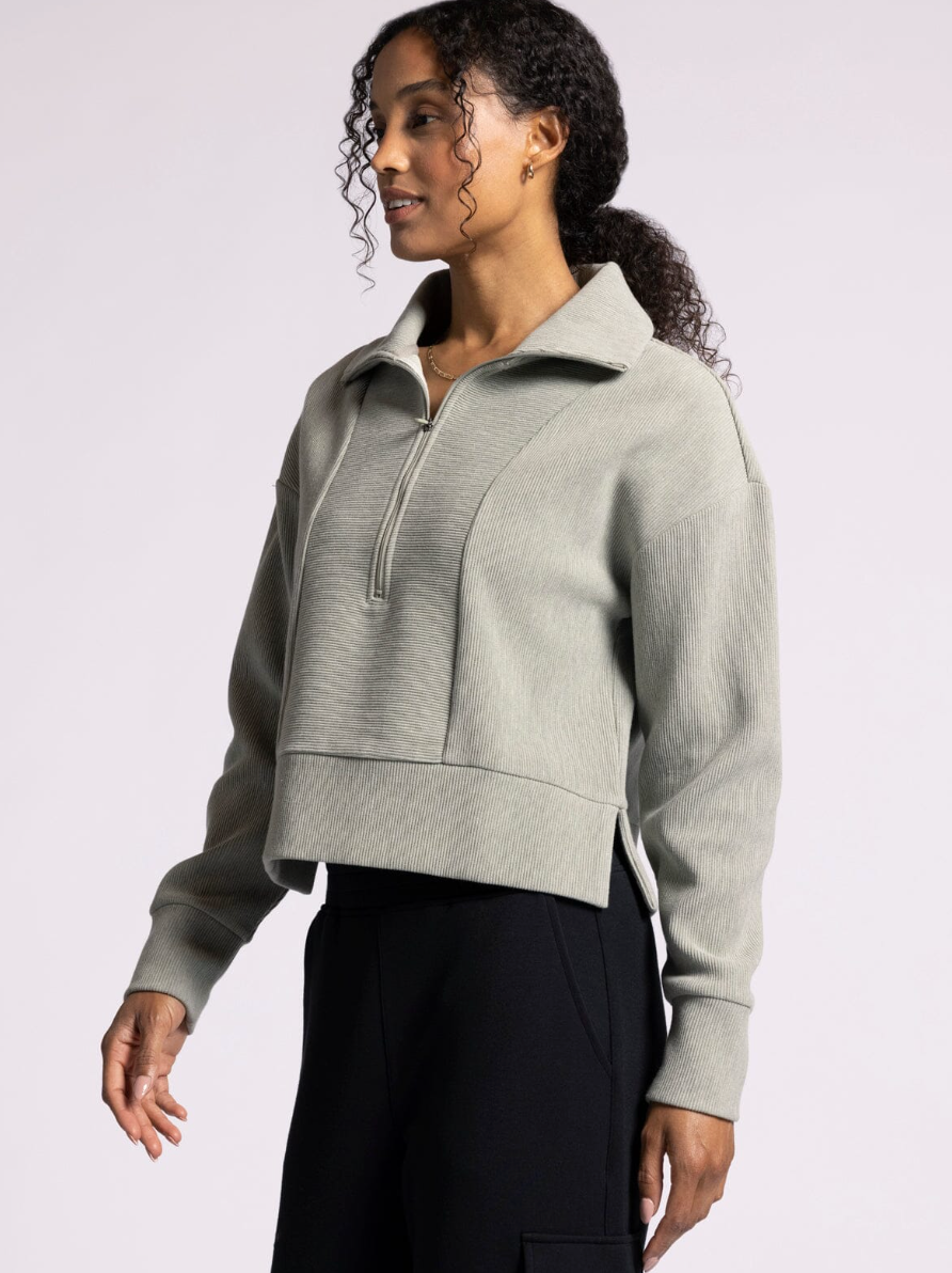 Kristine Pullover : Vetiver Heather