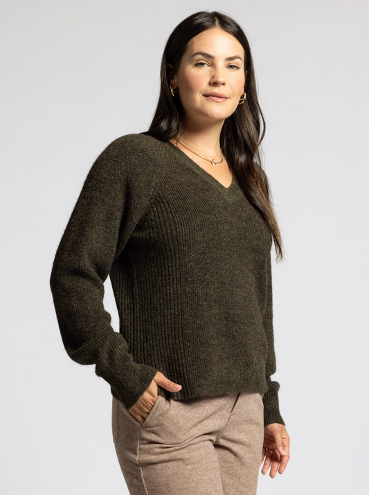 Marigold Sweater : Heather Forest