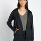 Brianne Hoodie : Black Rib