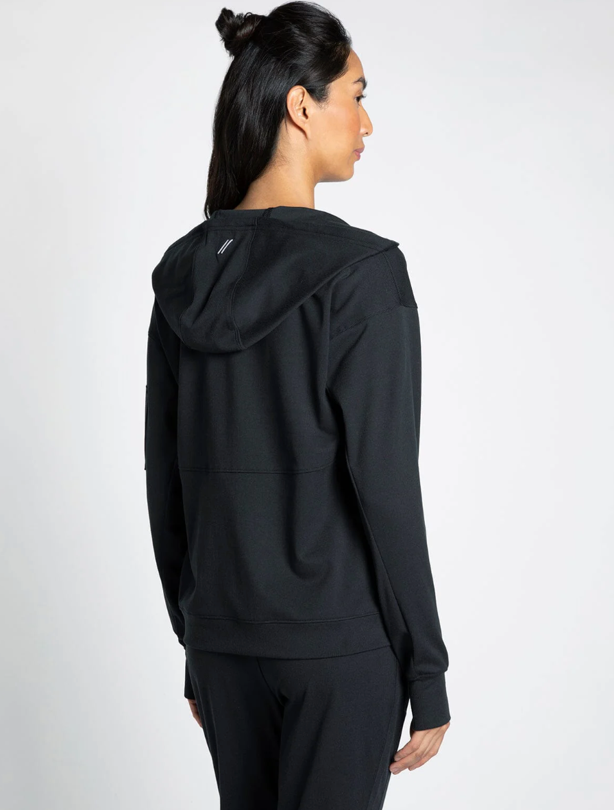 Brianne Hoodie : Black Rib