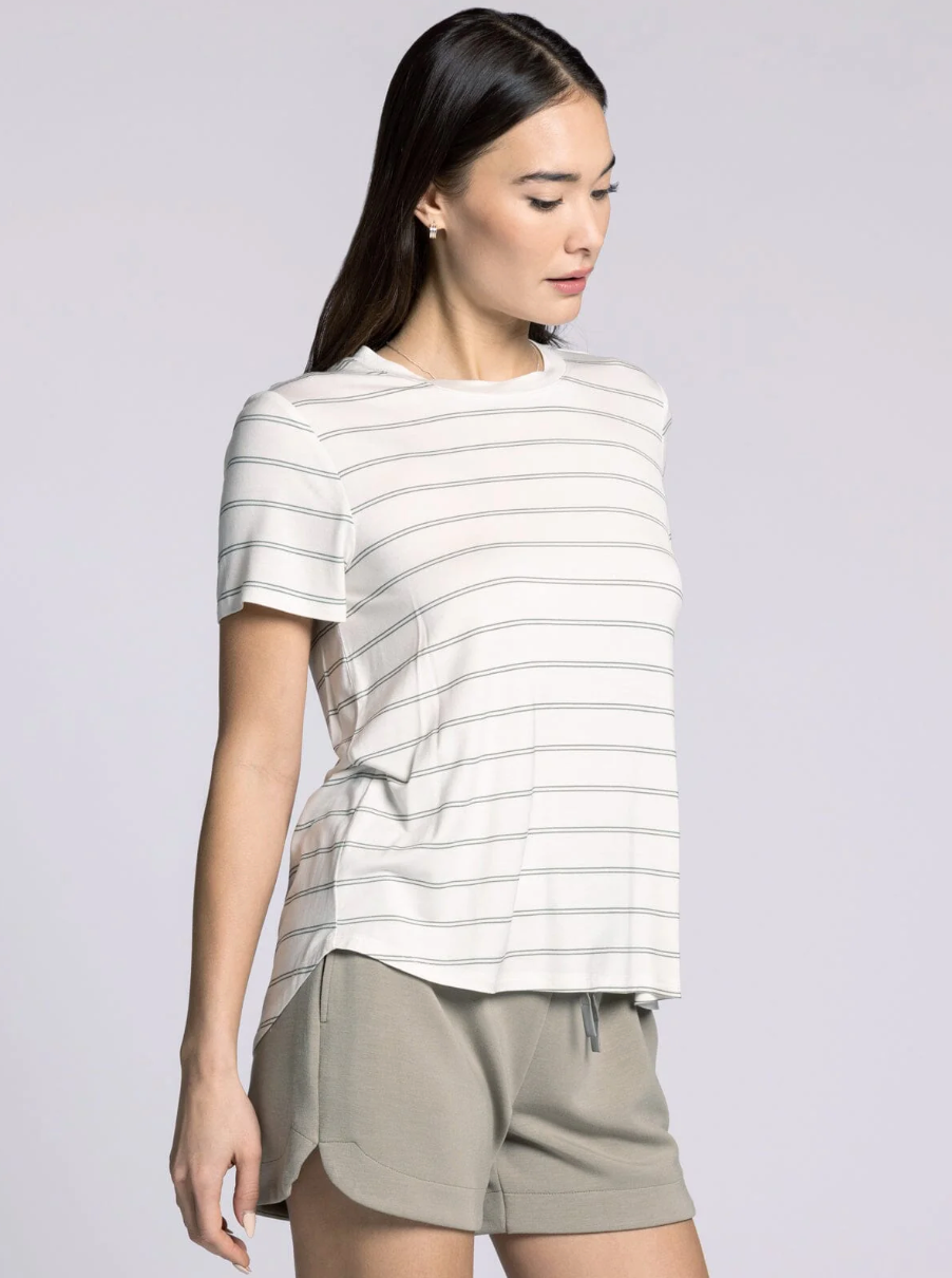 Nikkie Tee : Desert Green Stripe