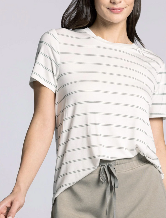 Nikkie Tee : Desert Green Stripe