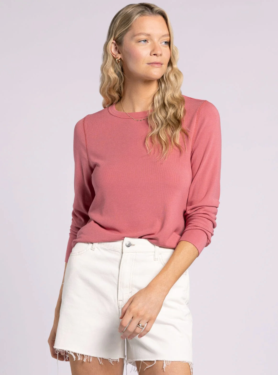 Stacey Top : Slate Rose