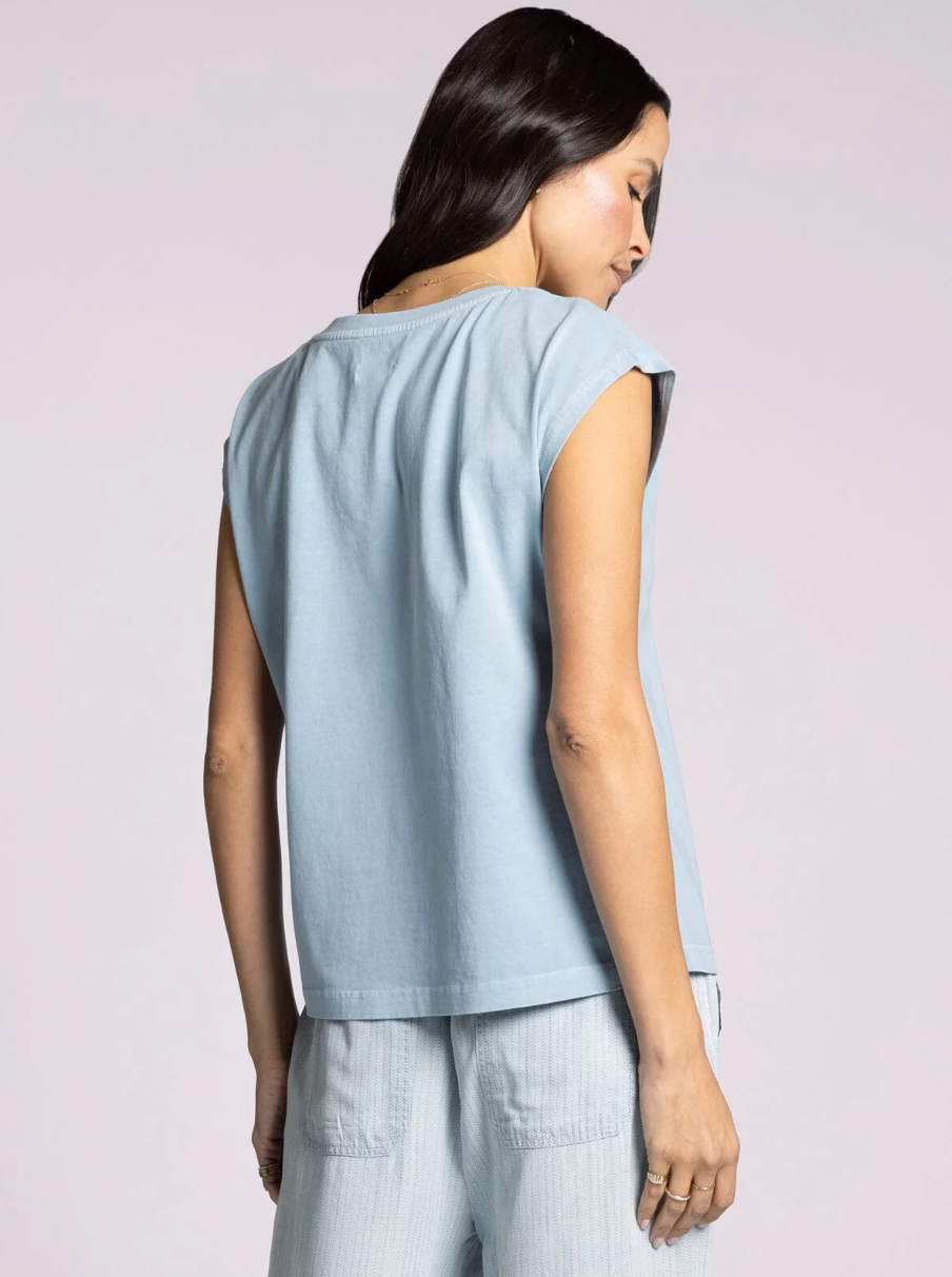 100% cotton v-neck muscle tank t-shirt