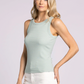 Edlin Tank : Teal Stripe