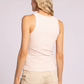 Edlin Tank : Cream/Pink Stripe