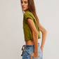 Free People : Perfect Tee in Peat Moss