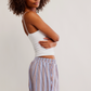 Free People : Day to Day Flannel Boxer in Blue Combo