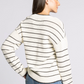 Ira Sweater : Ivory/Brown