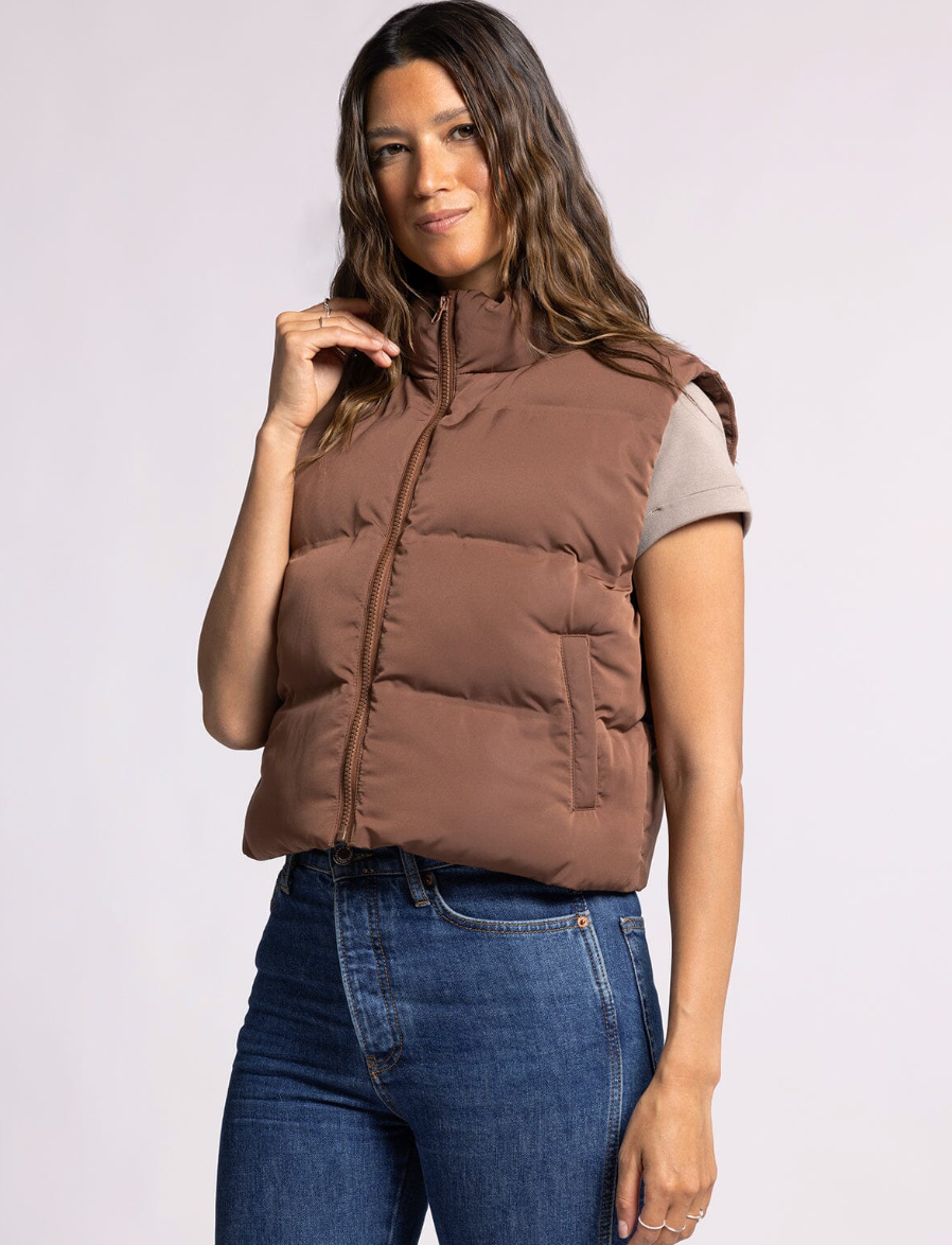 Issy Vest : Capuccino