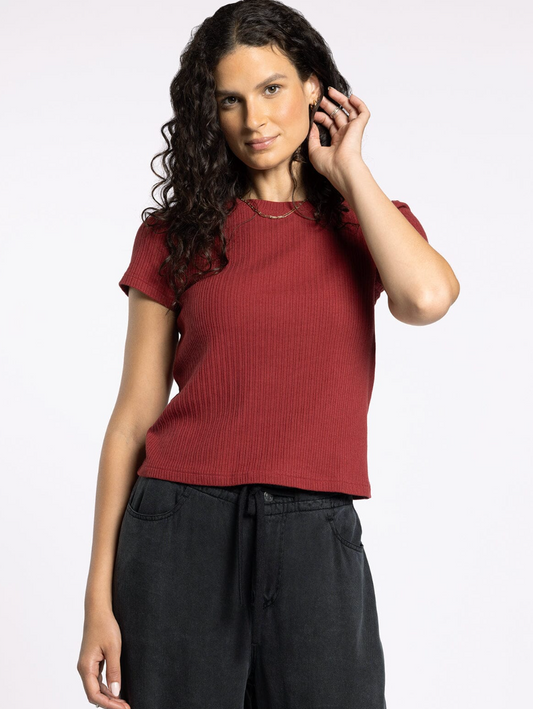 Minnie Short Sleeve : Cimson