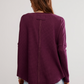 Free People : Latte Blues Thermal in Chocolate Grape