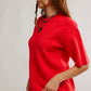 Free People: Margot Sweater Tee in Cherry Pop