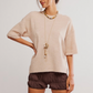 Free People: Margot Sweater Tee in Pearl