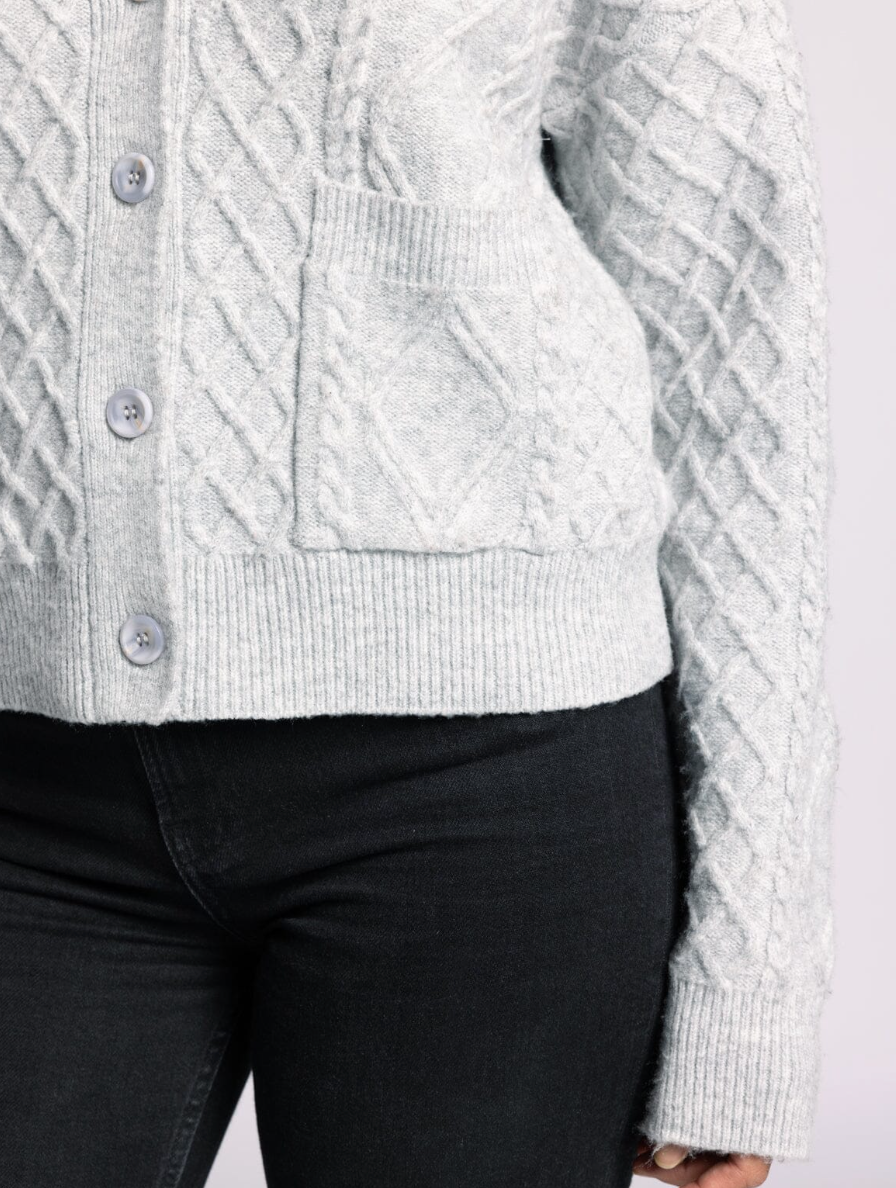 Calista Cardigan : Heather Grey