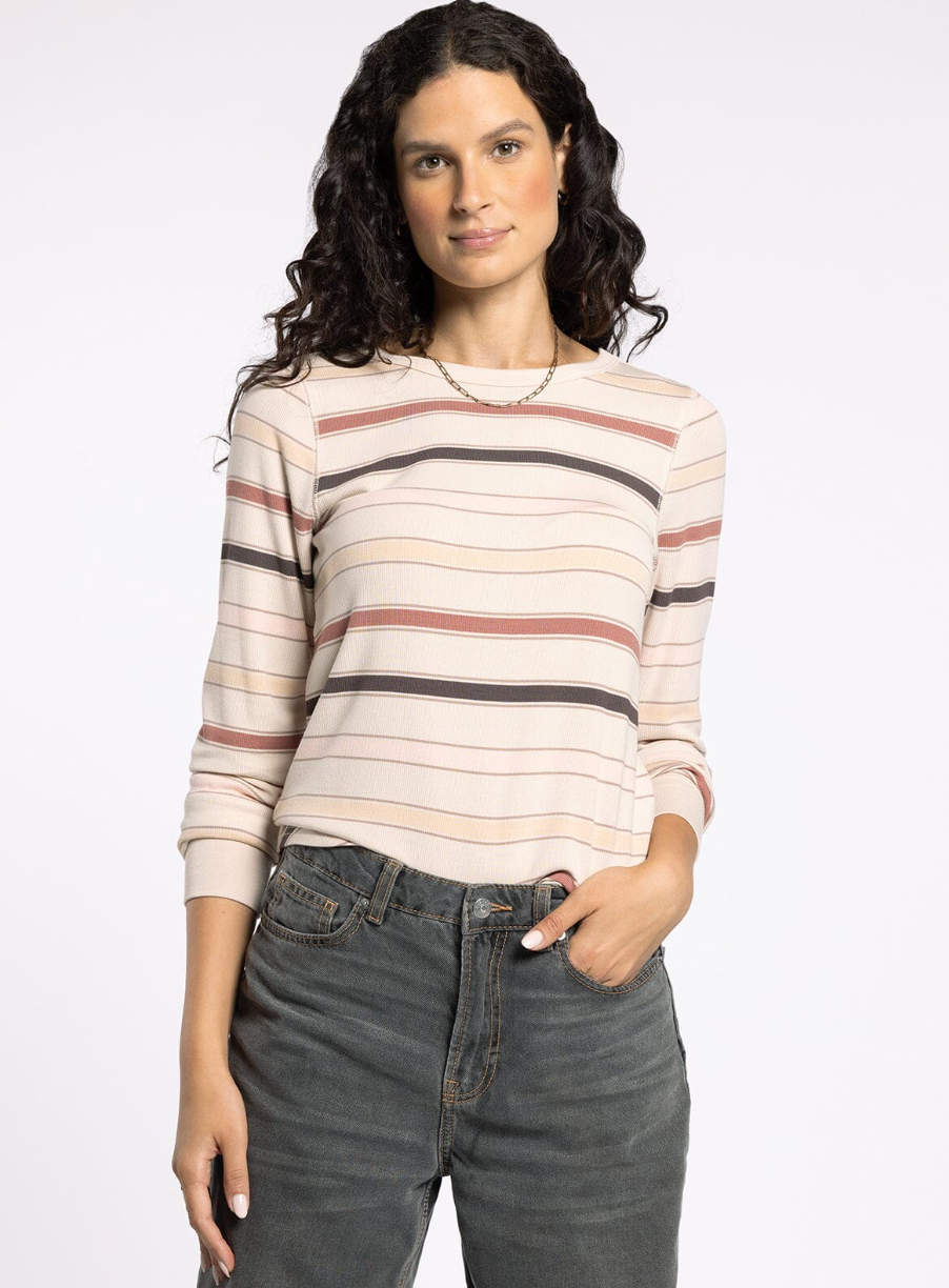 Stacey Top : Autumn Stripe