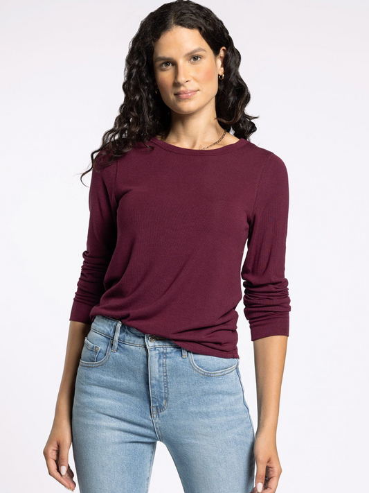 Stacey Top : Deep Maroon