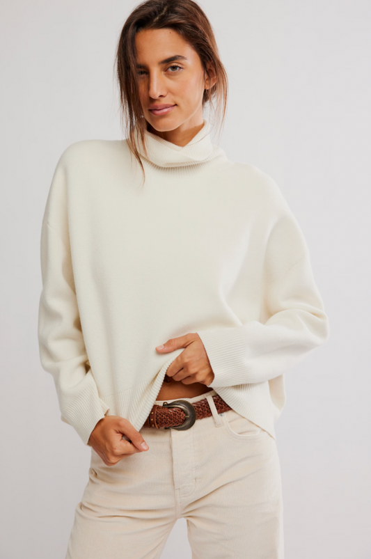 Free People: Sigma Sweater in Ivory