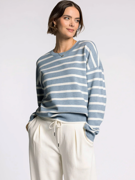 Thread & Supply: Preston Sweater in Dusty Blue