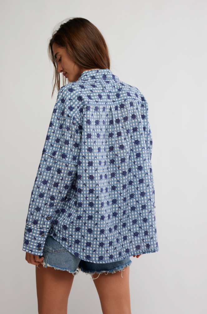 Free People: Hidden Flower Camo Shirt