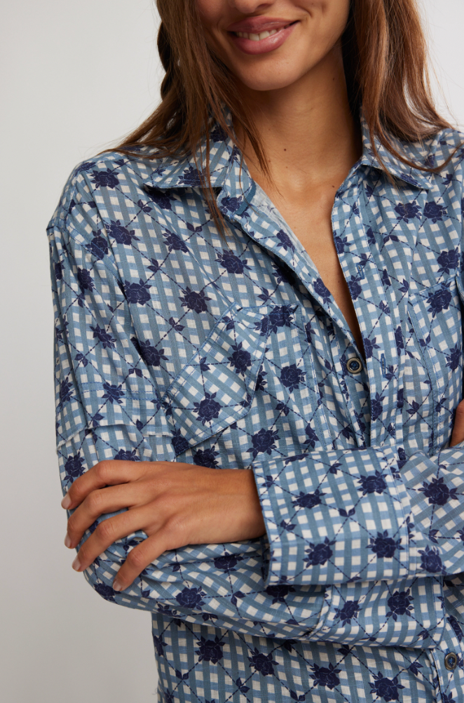 Free People: Hidden Flower Camo Shirt