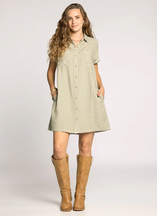 Thread & Supply: June Dress in Olive