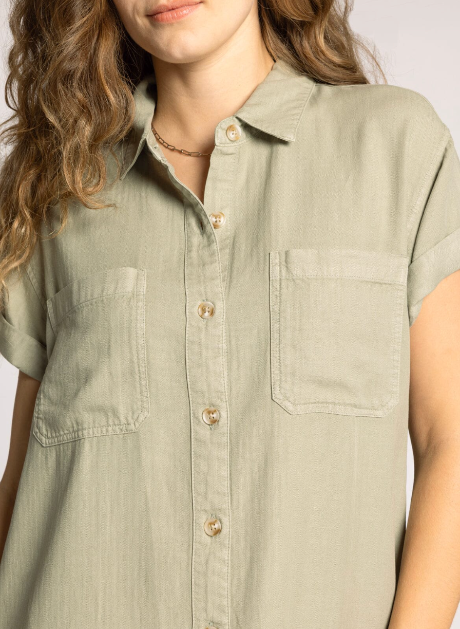 Thread & Supply: June Dress in Olive