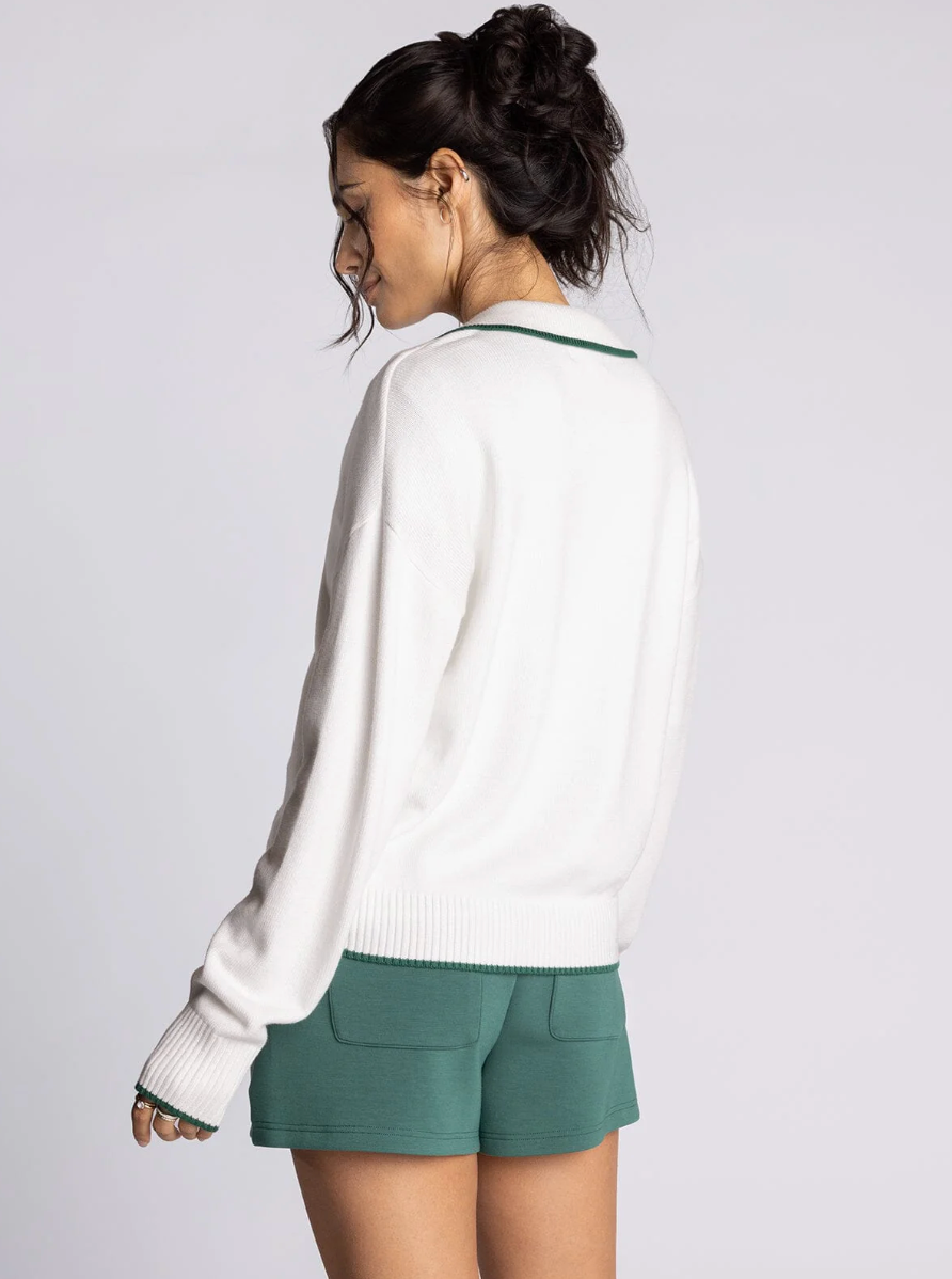 Kathy Sweater in Ivory Forest