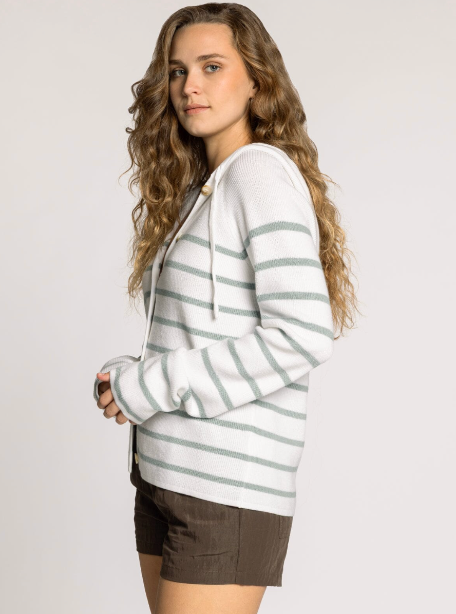 Thread & Supply: Braxton Jacket in Ivory Blue Stripe