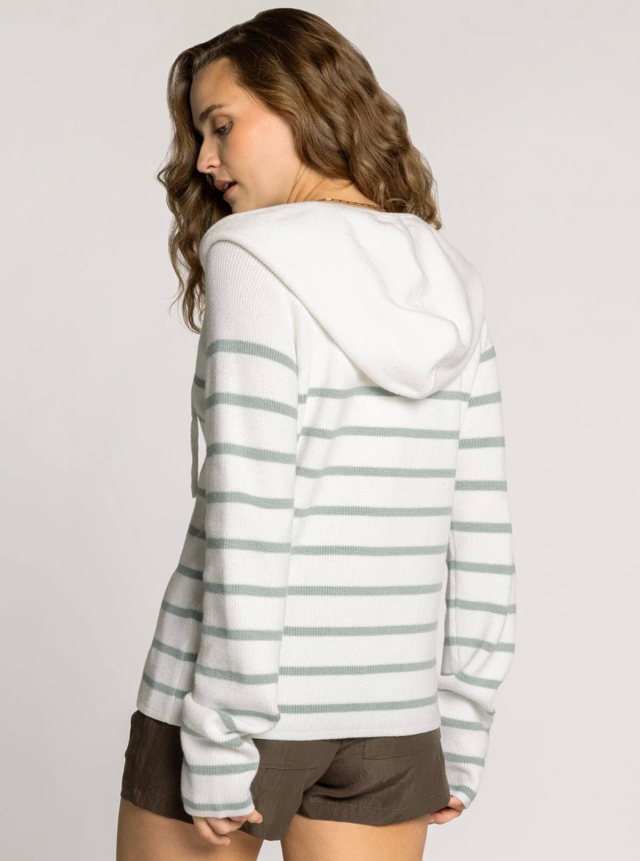 Thread & Supply: Braxton Jacket in Ivory Blue Stripe