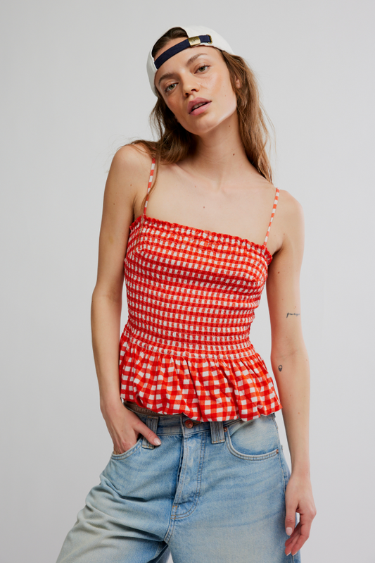 Free People : Sundance Tank in Red Combo