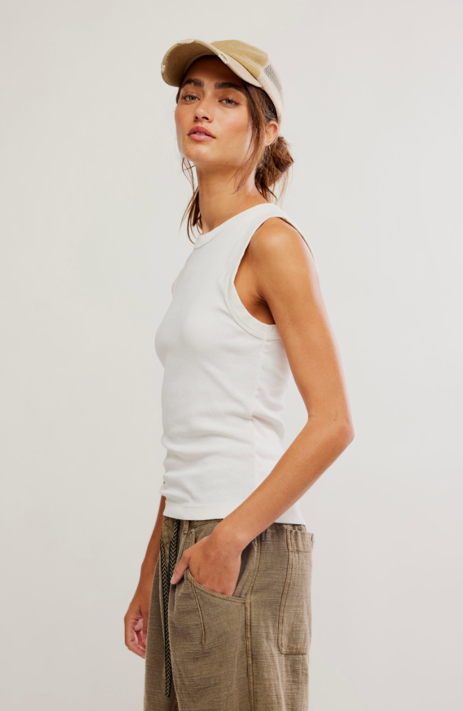 Free People : Murphy Tank in Whisper White