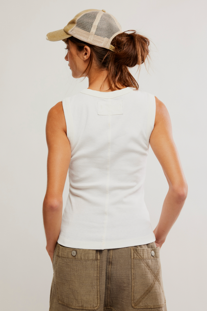 Free People : Murphy Tank in Whisper White