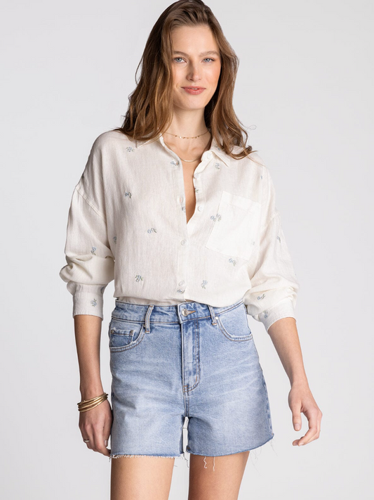 Thread & Supply: Yesenia Top in Blue Floral