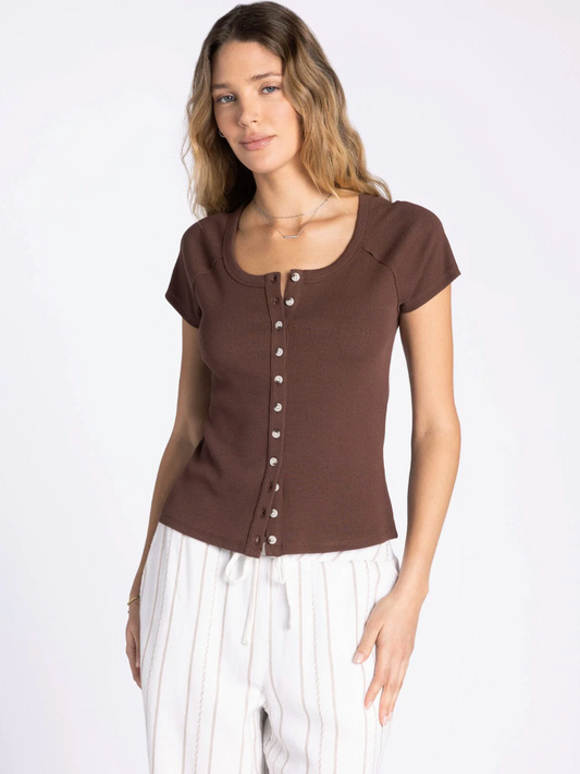 Thread & Supply: Adina Top in Brown