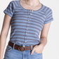 Thread & Supply: Adina Top in Blue/Brown