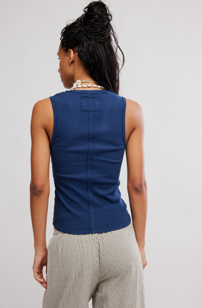 Free People: Neria Tank in Deeper Iris