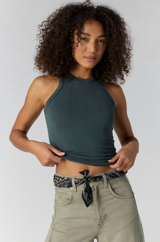 Free People: So Soft Seamless Modal Tank in Midnight Mountain