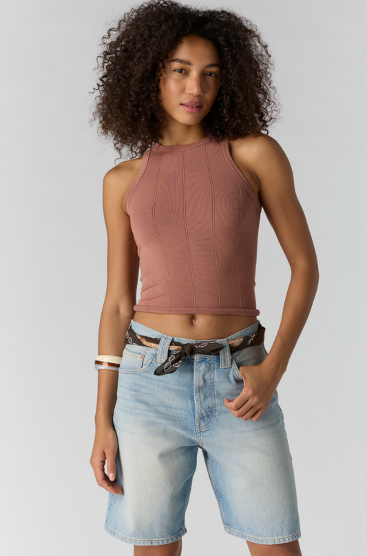 Free People: So Soft Seamless Modal Tank in Cedar Wood