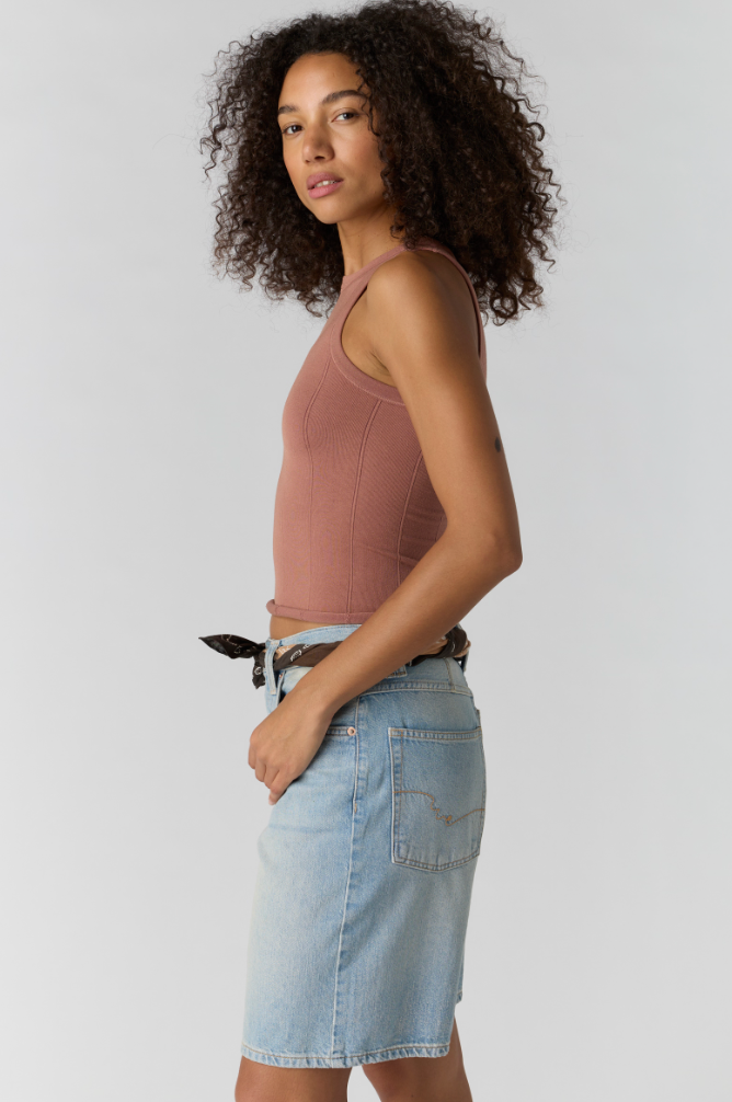 Free People: So Soft Seamless Modal Tank in Cedar Wood