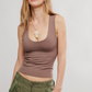 Free People: Clean Lines Muscle Cami in Iron