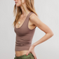 Free People: Clean Lines Muscle Cami in Iron